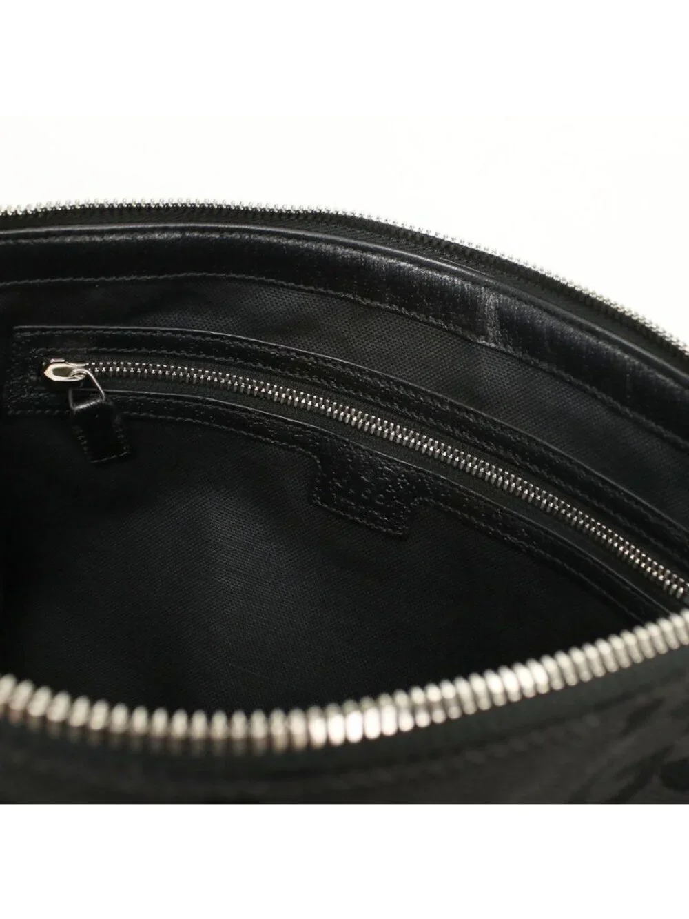 Gucci 2-Way Clutch Jumbo GG Shoulder Bag Canvas
